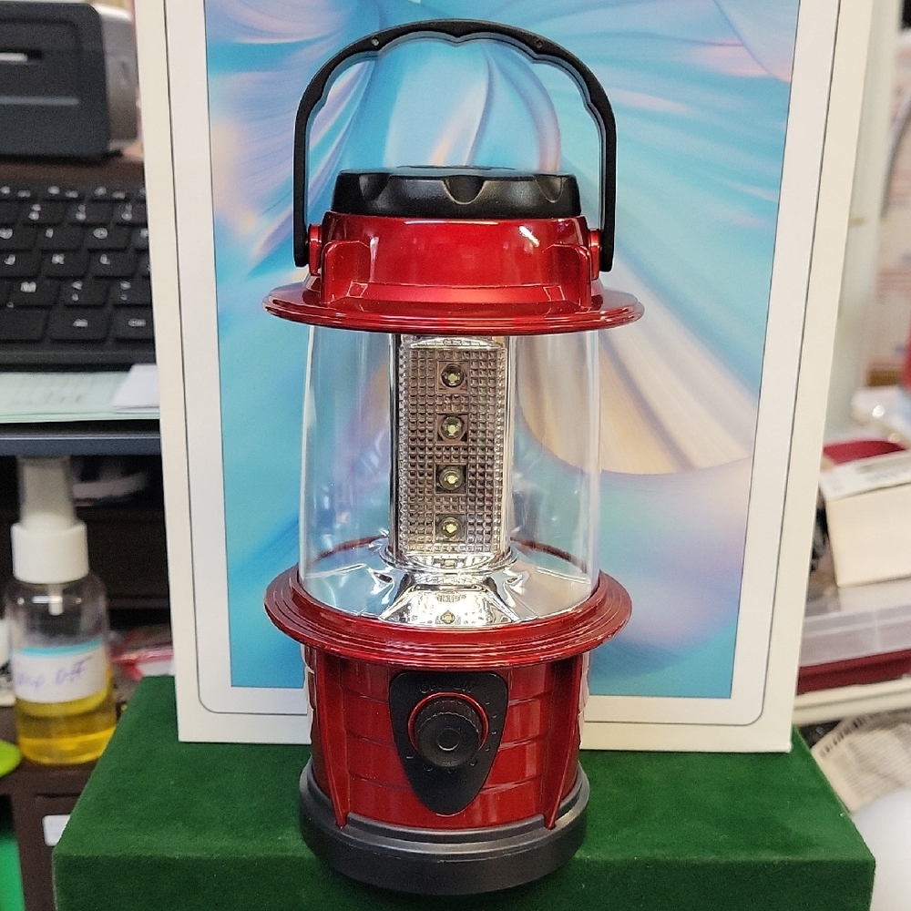 Complete Home Red LED Camping 7" Lantern New in Box